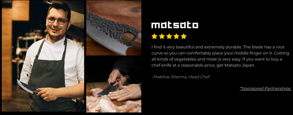 Matsato Chef Knife Customer Reviews