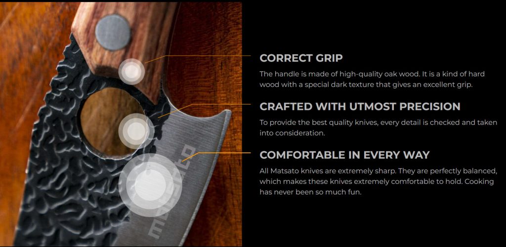Matsato Kitchen Knife Features