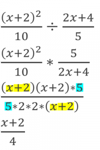 Example of dividing a rational expression with polynomials