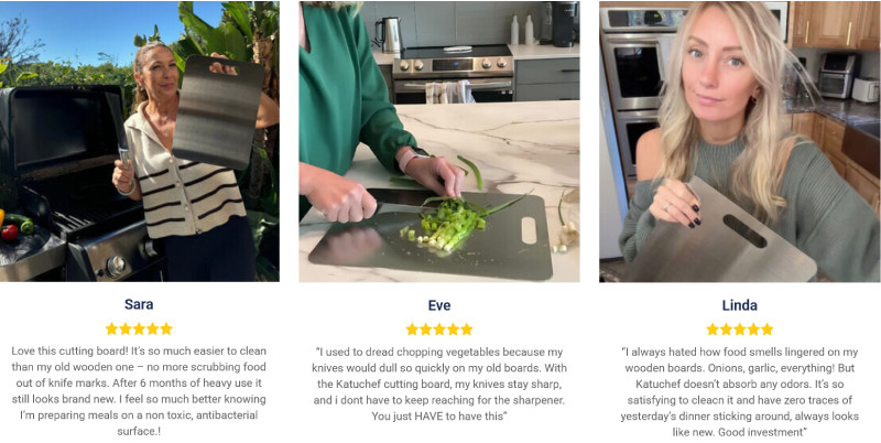 Katuchef Cutting Board Customer Reviews