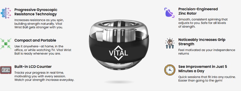 Vital Wrist Ball Features