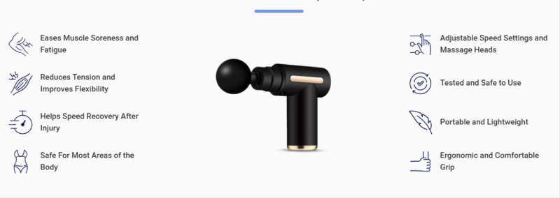 TheraOne Pro Massage Gun Features